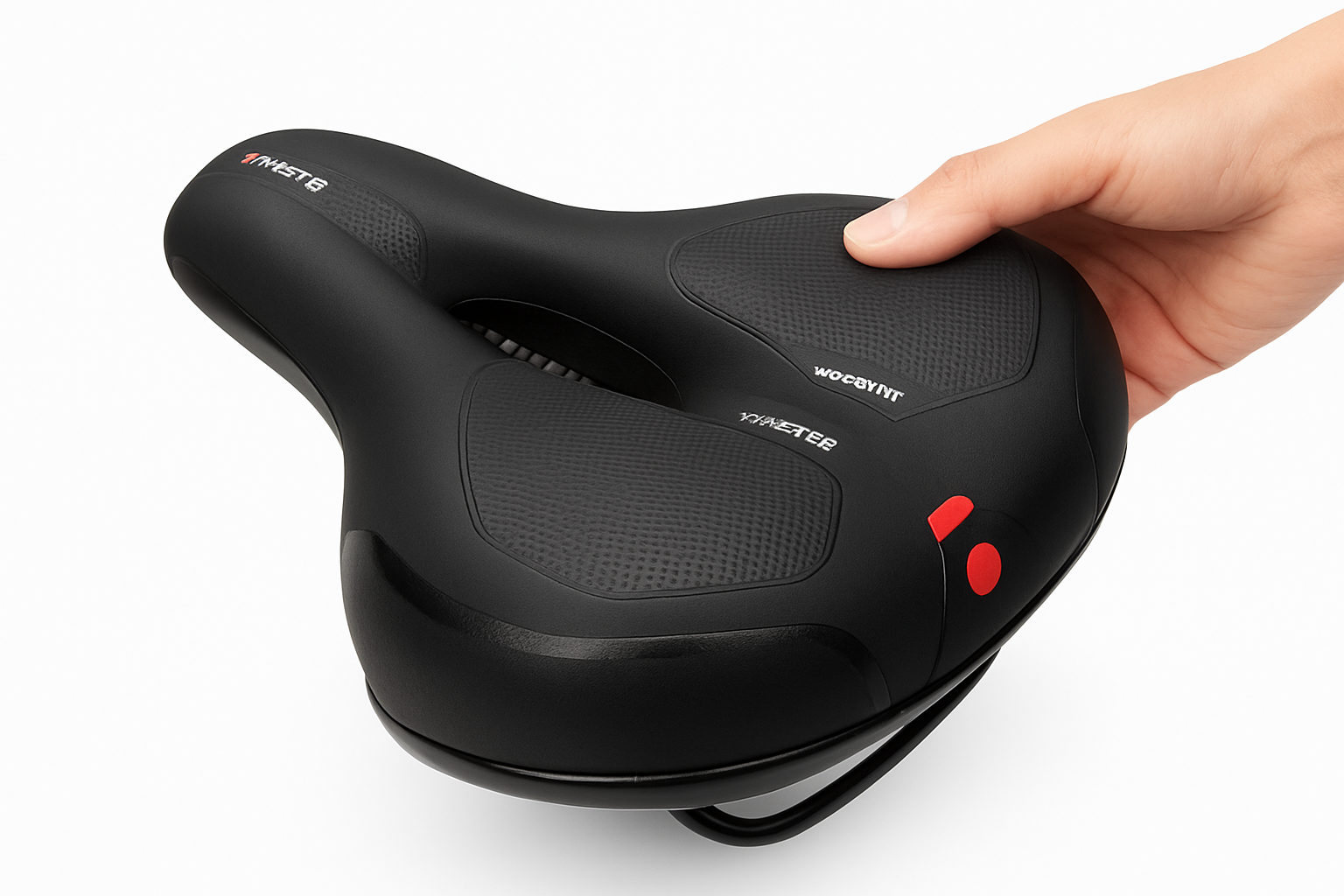 Breathable Shock Absorbing Bike Saddle Wide Comfort Seat MTB Road