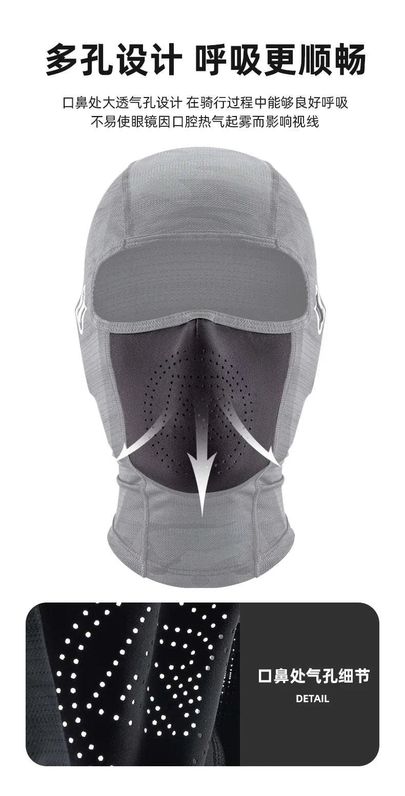 Breathable Summer Balaclava Face Mask for Cycling and Riding-LF70162 long