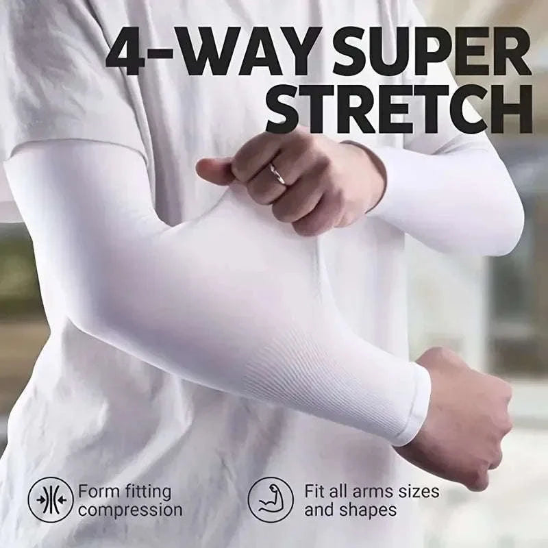 Breathable Sun Protection Sleeves – 3‑Pair UV Protective Arm Covers-Mixed color One Size / One Size
