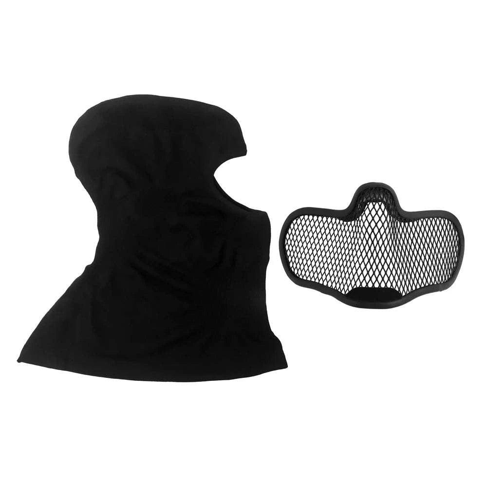 Breathable Tactical Balaclava with Steel Mesh Face Protection Mask-OB
