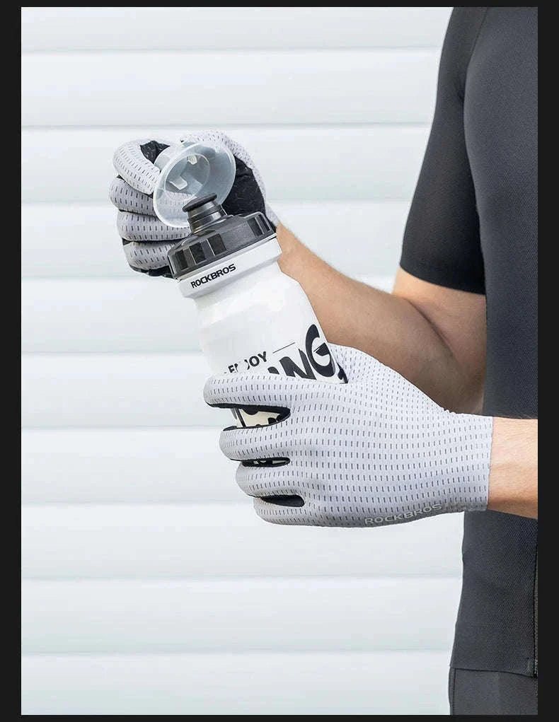 Breathable Touch Screen Cycling Gloves for Men and Women-S376-1GN / XL