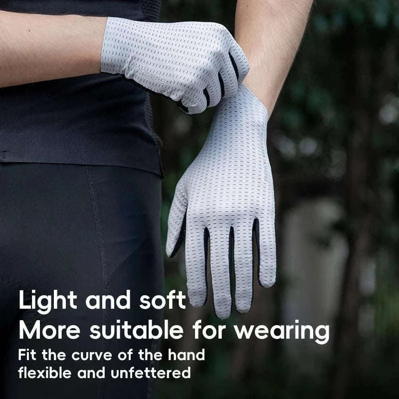 Breathable Touch Screen Cycling Gloves for Men and Women-S376-1GN / XL