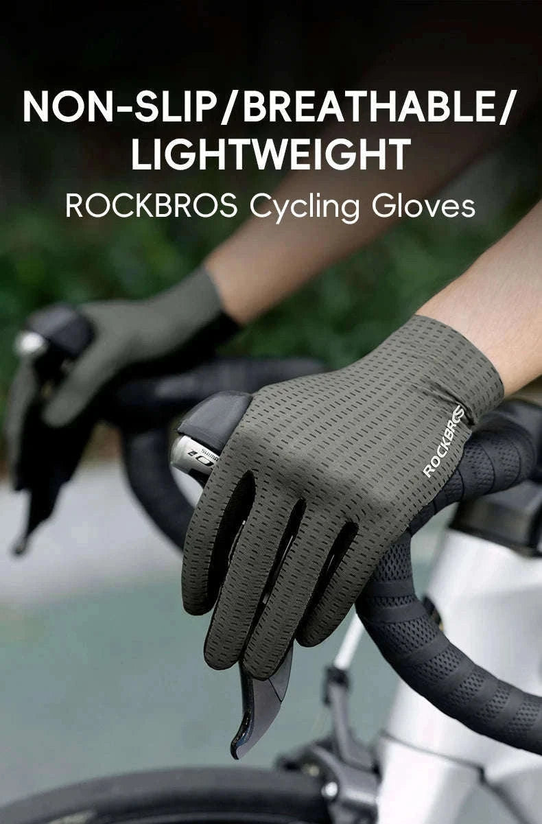 Breathable Touch Screen Cycling Gloves for Men and Women-S376-1GN / XL