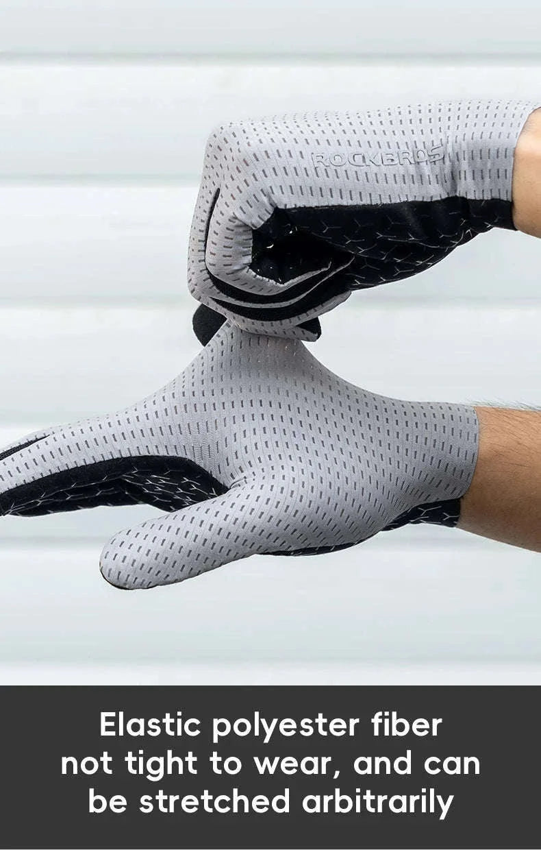 Breathable Touch Screen Cycling Gloves for Men and Women-S376-1GN / XL
