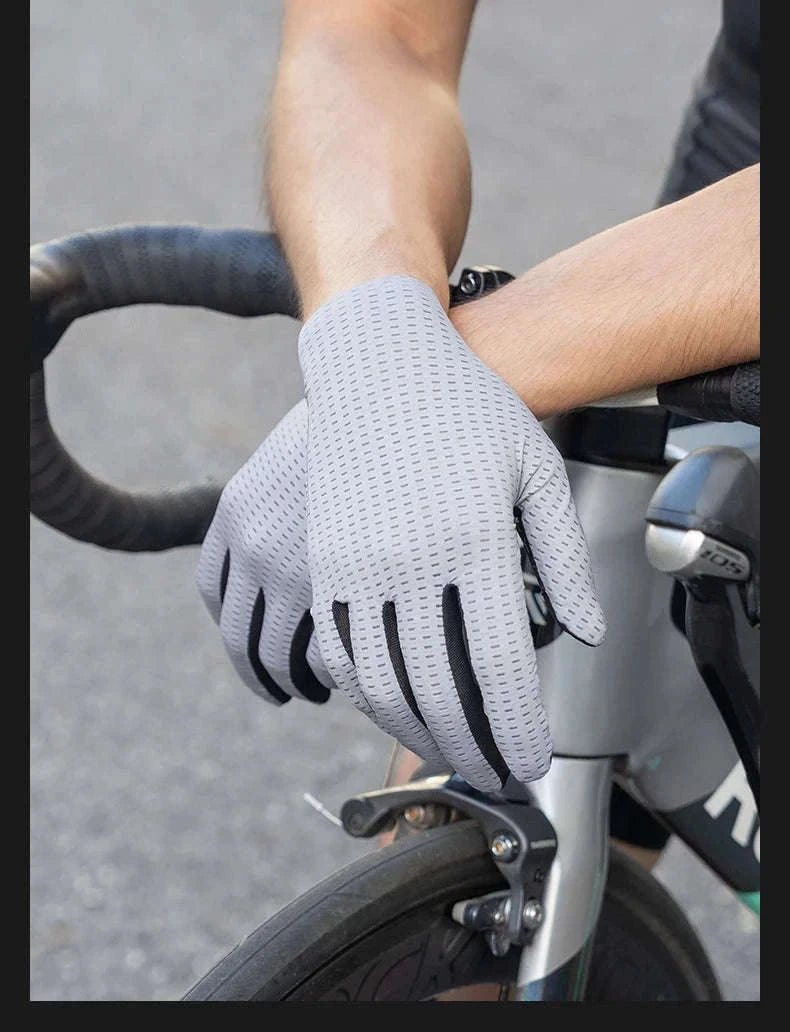 Breathable Touch Screen Cycling Gloves for Men and Women-S376-1GN / XL