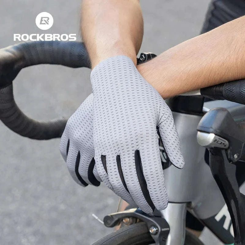 Breathable Touch Screen Cycling Gloves for Men and Women-S376-1GN / XL