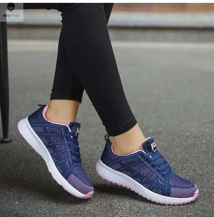 Breathable Women's Mesh Sneakers-Blue / 41