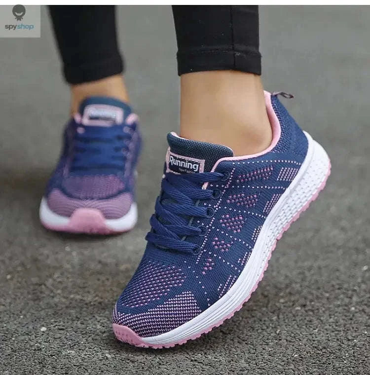 Breathable Women's Mesh Sneakers-Blue / 41