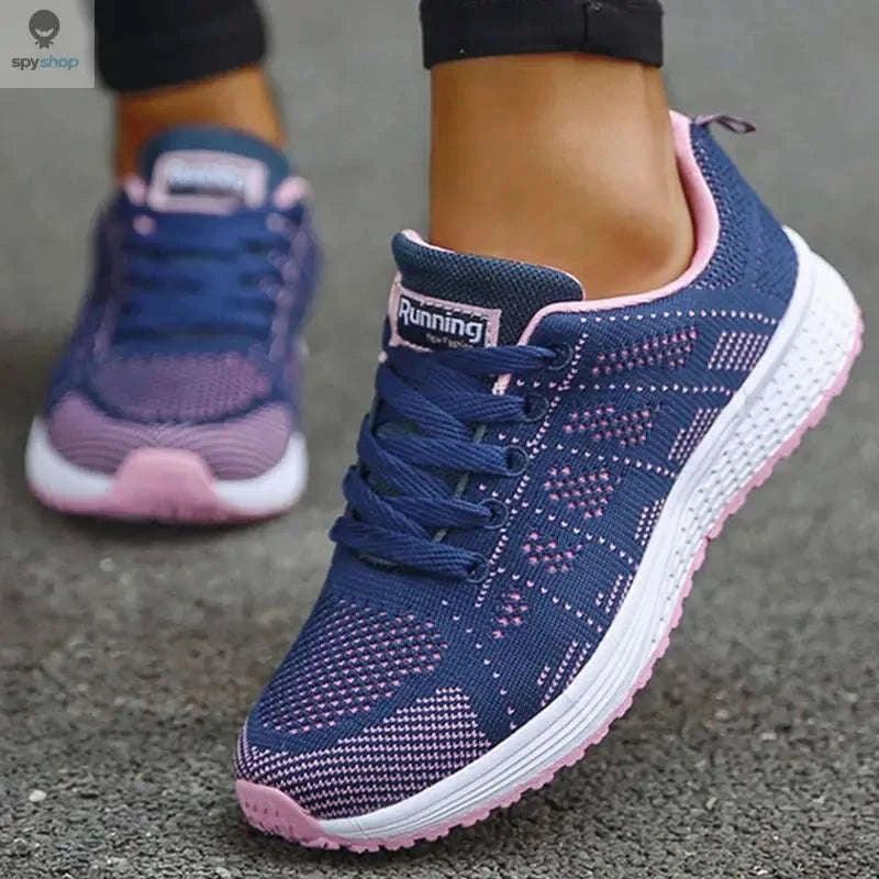 Breathable Women's Mesh Sneakers-Blue / 41