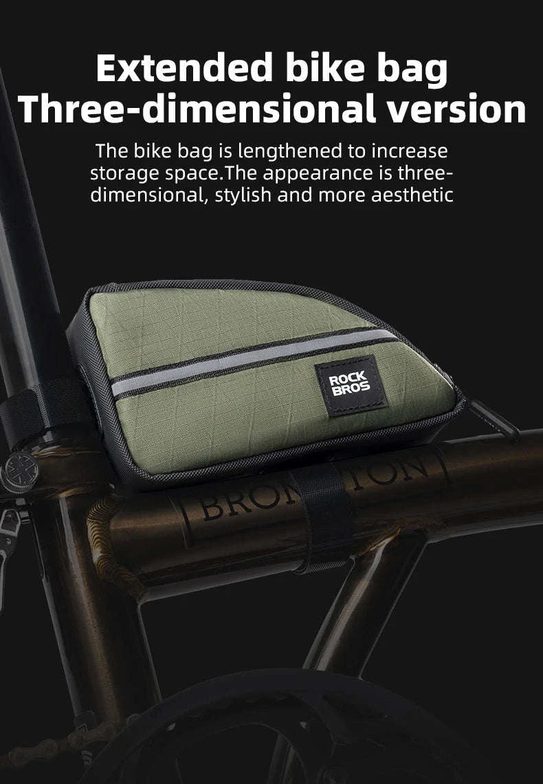 Brompton Folding Bike Triangle Bag 0.8L Rainproof Nylon Storage-30120121005 / about 0.8L