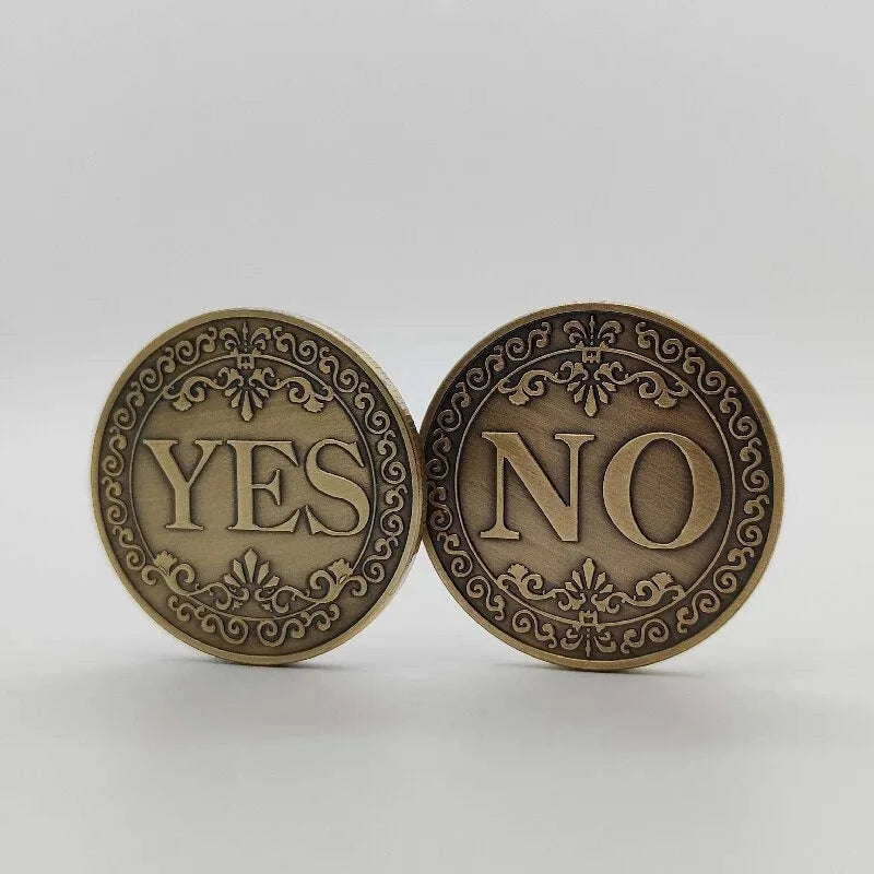Bronze Yes or No Commemorative Coin-Antique bronze color