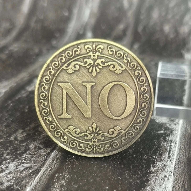 Bronze Yes or No Commemorative Coin-Antique bronze color