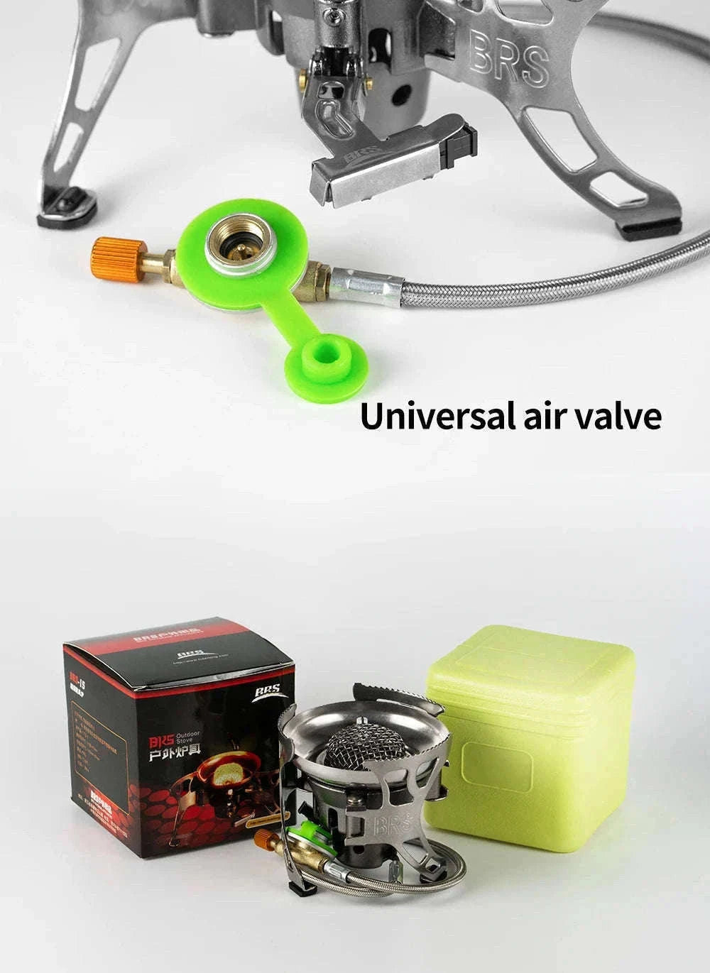 BRS-15 Windproof Foldable Gas Stove with Electronic Ignition-BRS-15