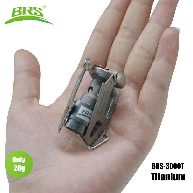 BRS-3000T Ultralight Titanium Gas Stove for Camping-BRS-3000T