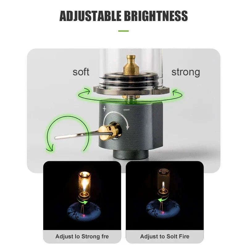BRS-55 Windproof Gas Camping Lantern, 100g Mini Tent Light-BRS-55