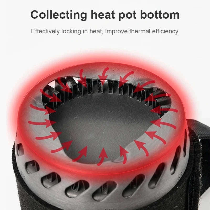 BRS-61 Camping Stove Kit with 1500W Heat Collecting Pot-BRS-61
