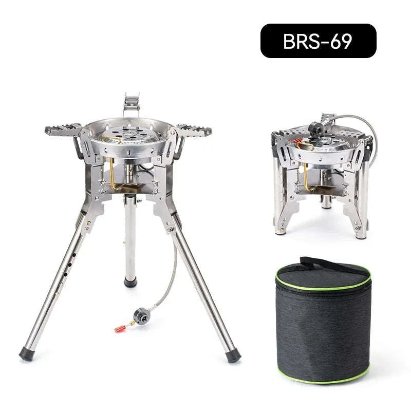 BRS-69 Outdoor Gas Stove 4360W Foldable Adjustable Camping Burner-BRS-69