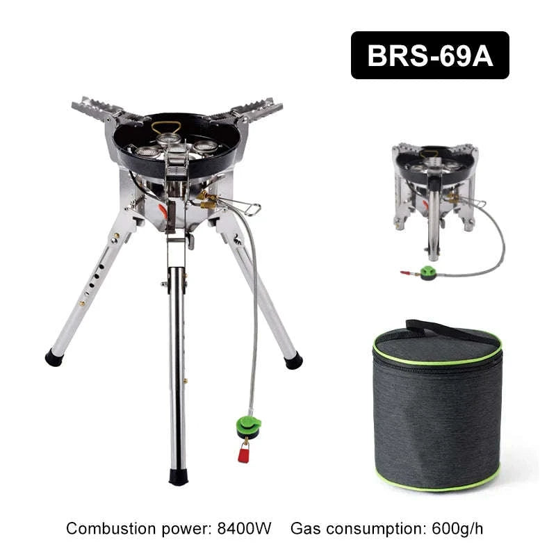BRS-69 Outdoor Gas Stove 4360W Foldable Adjustable Camping Burner-BRS-69