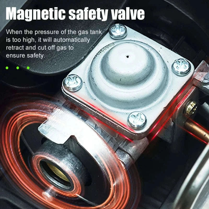 BRS-97 3800W Folding Butane Camping Gas Stove with Ignition-Green
