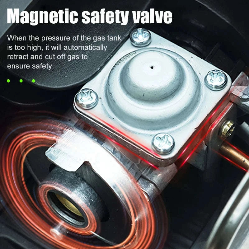 BRS-97 3800W Folding Butane Camping Gas Stove with Ignition-Green