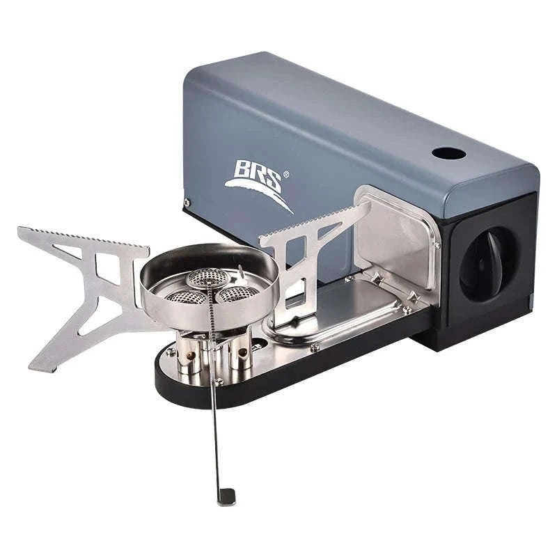 BRS-97 3800W Folding Butane Camping Gas Stove with Ignition-Green