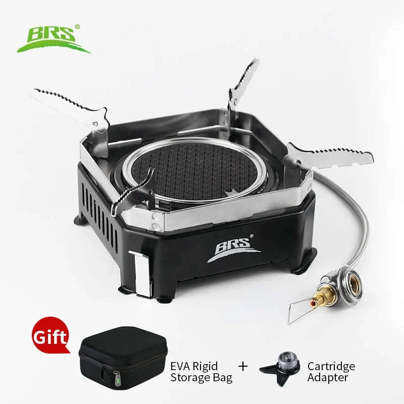 BRS-K007 Infrared Split Gas Stove with Piezo Ignition-White