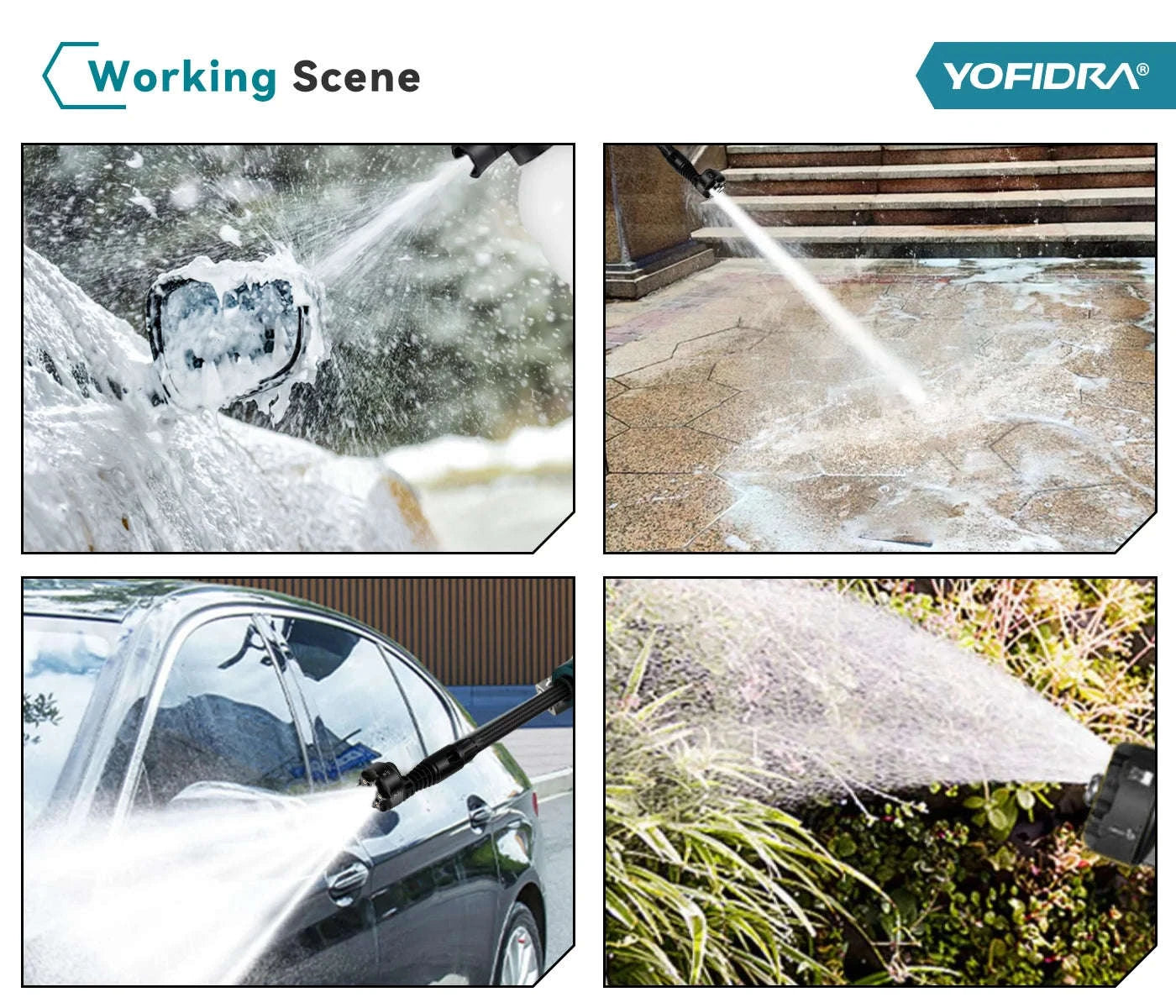 Brushless Electric High Pressure Water Spray Gun 3500W for Makita Battery-2xBattery Set / Electric / Australia