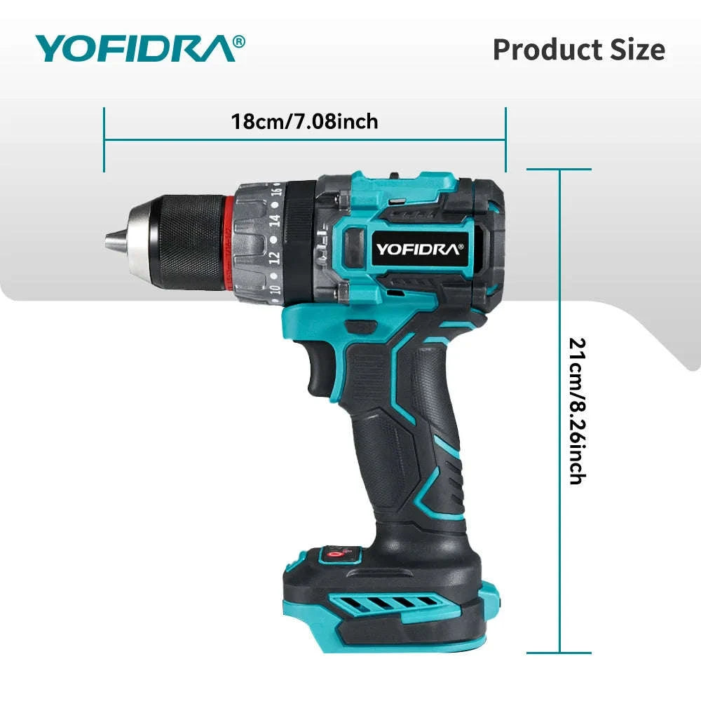 Brushless Electric Impact Drill Cordless Screwdriver 700N·m-2xBattery set-A / GERMANY