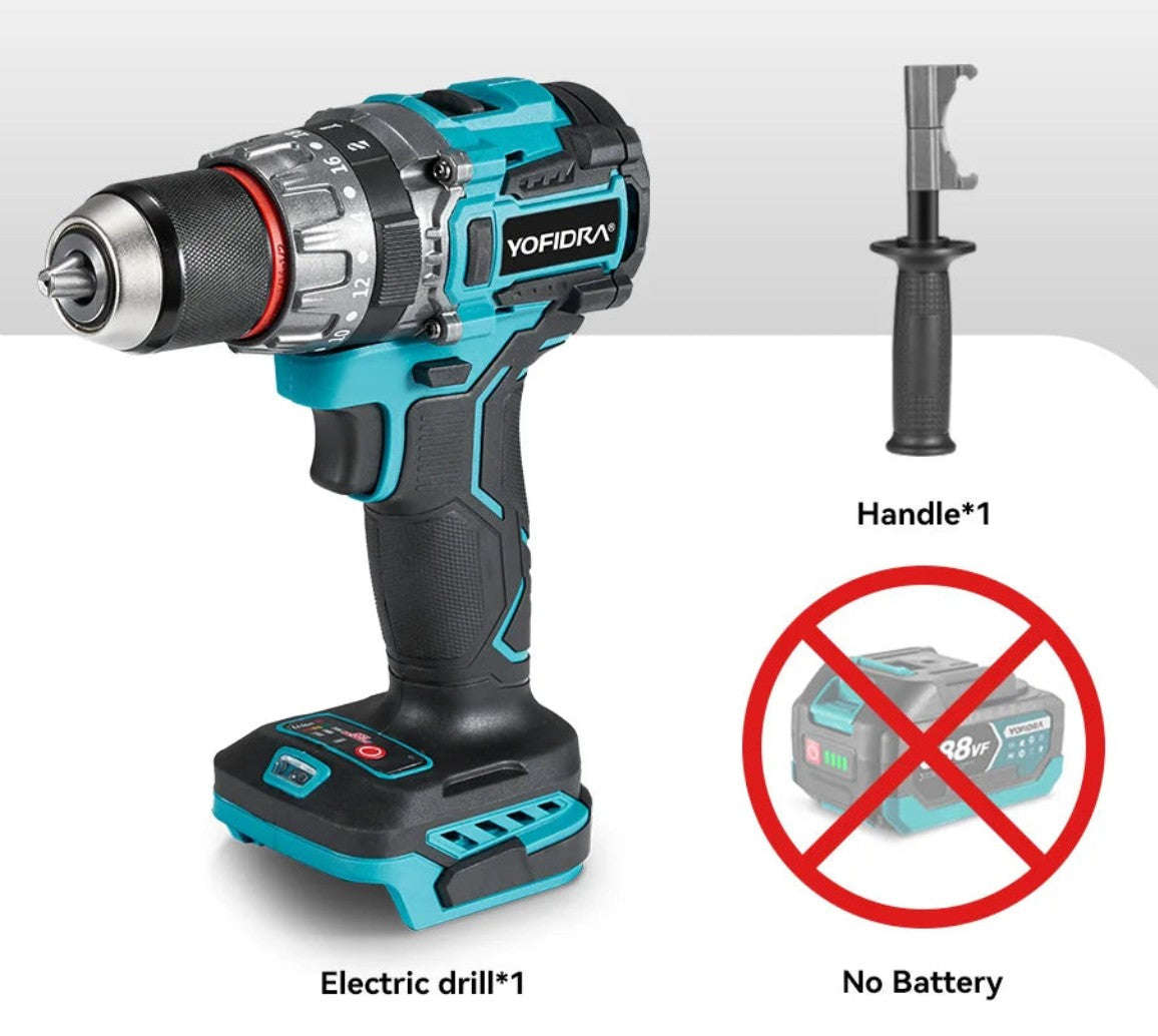 Brushless Electric Impact Drill Cordless Screwdriver 700N·m-2xBattery set-A / GERMANY