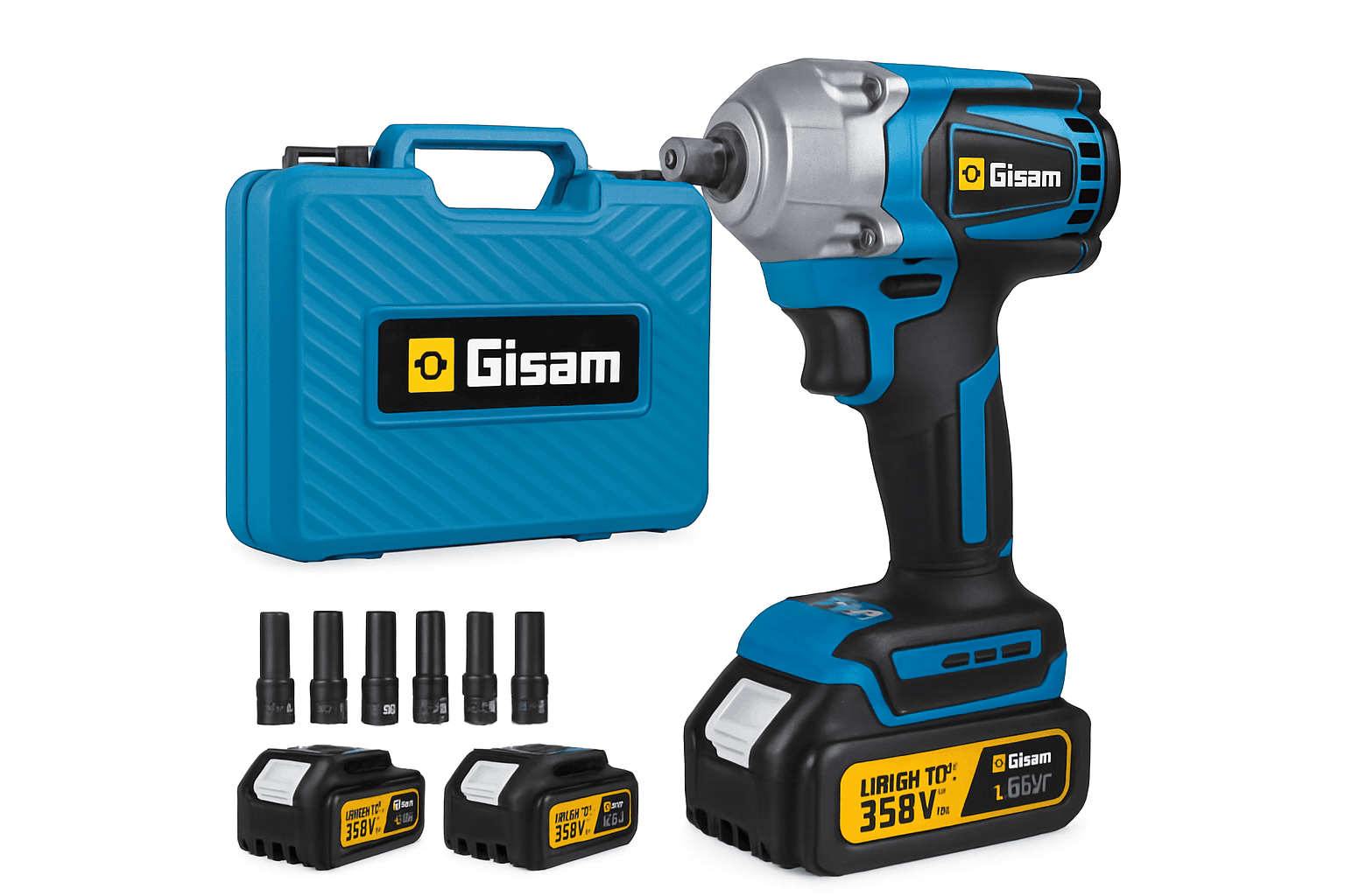 Brushless Electric Impact Wrench for Makita 18V Batteries-1 Battery PlasticBox / spain