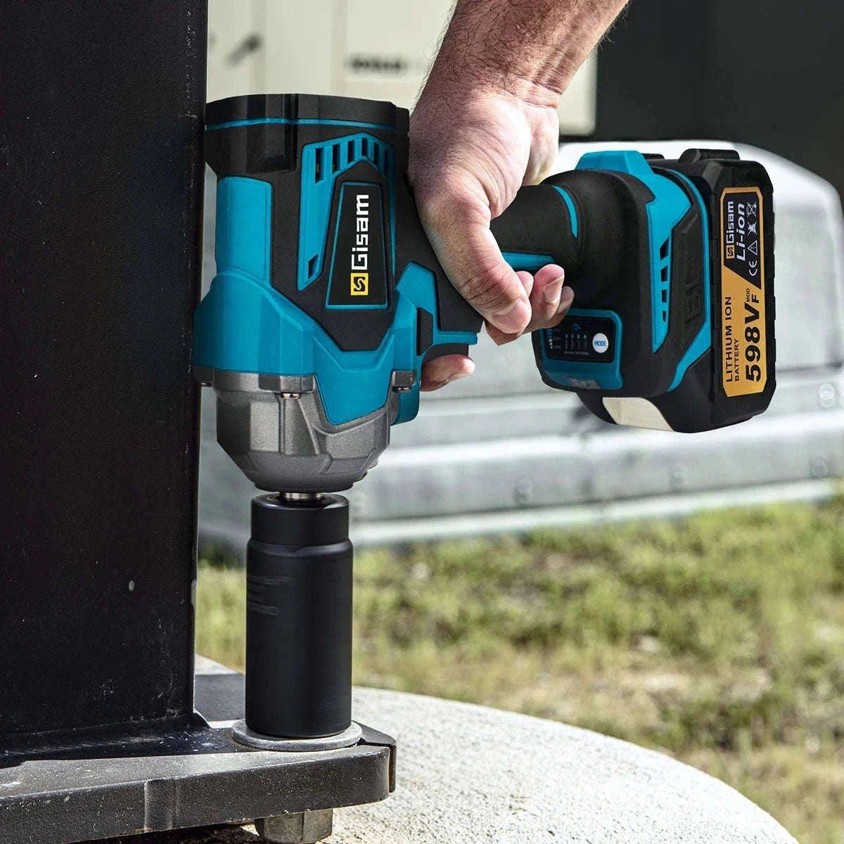 Brushless Electric Impact Wrench for Makita 18V Batteries-1 Battery PlasticBox / spain