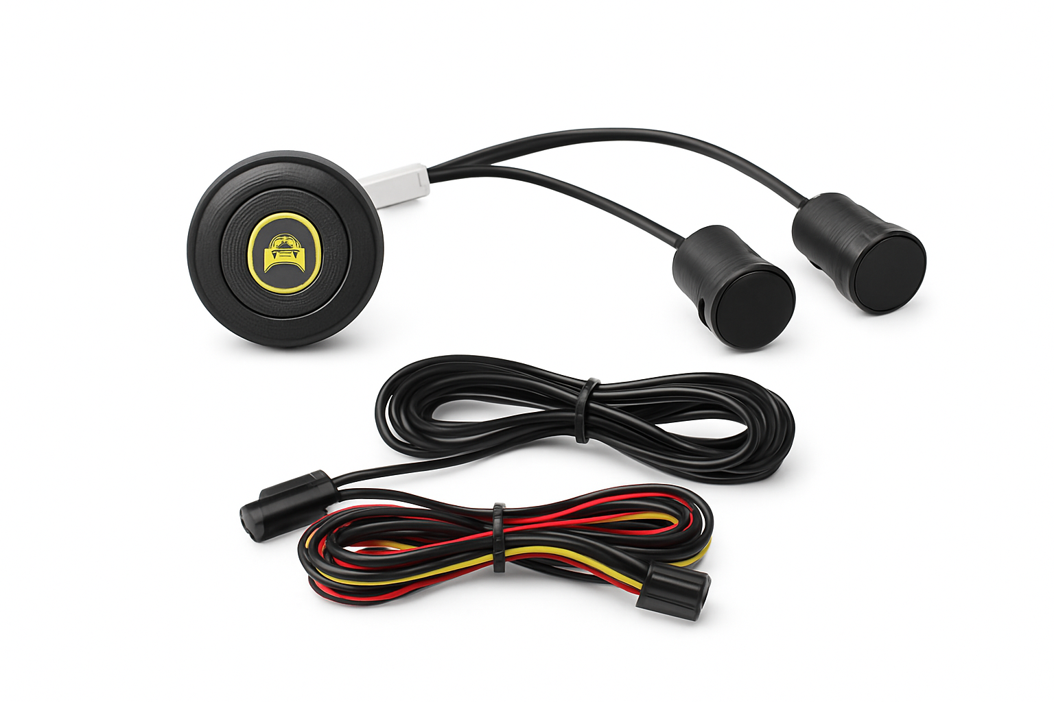 Car Blind Spot Monitoring System with LED Warning & Buzzer