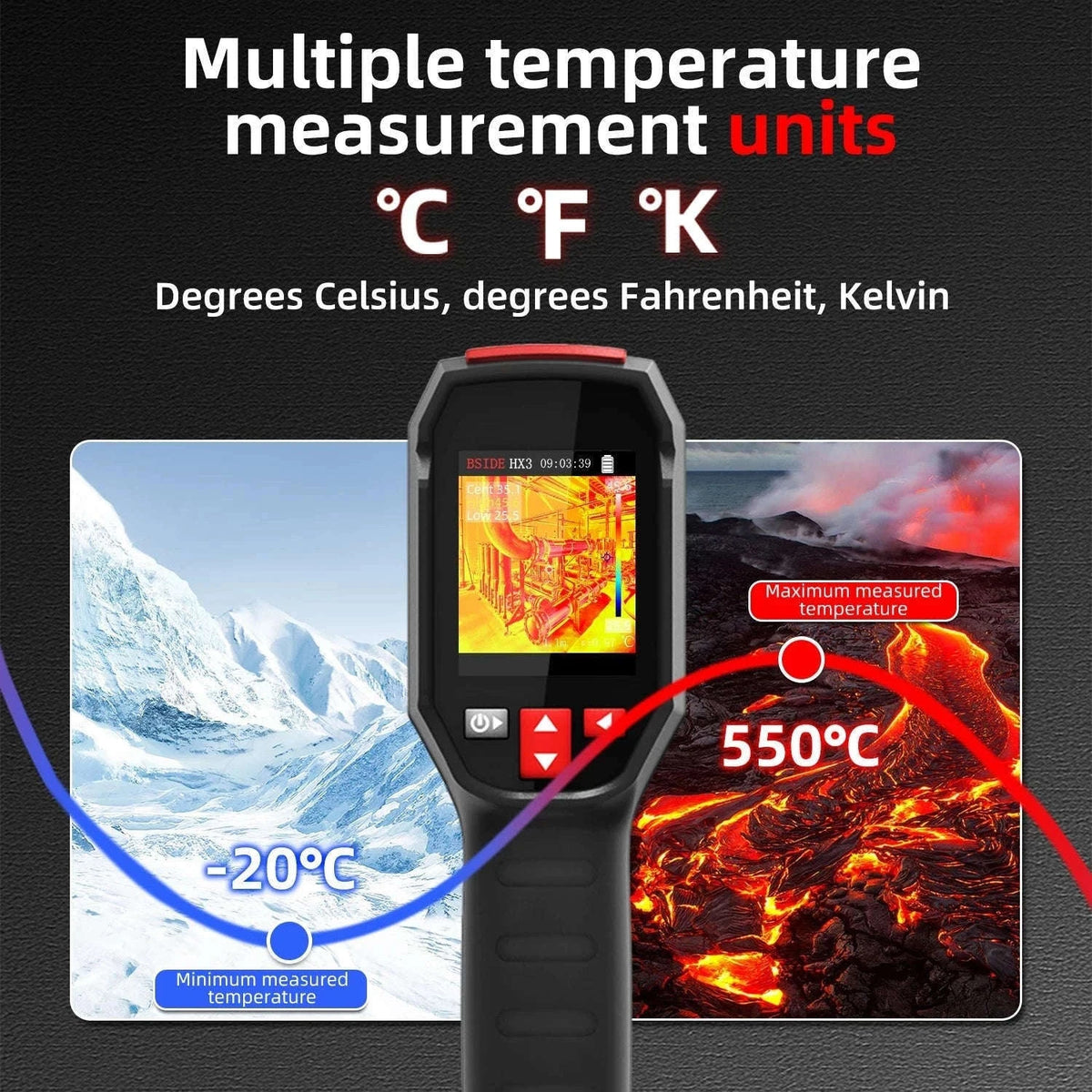 BSIDE HX3 Portable Thermal Imager for Clear Temperature Checks-BSIDE HX3 / spain