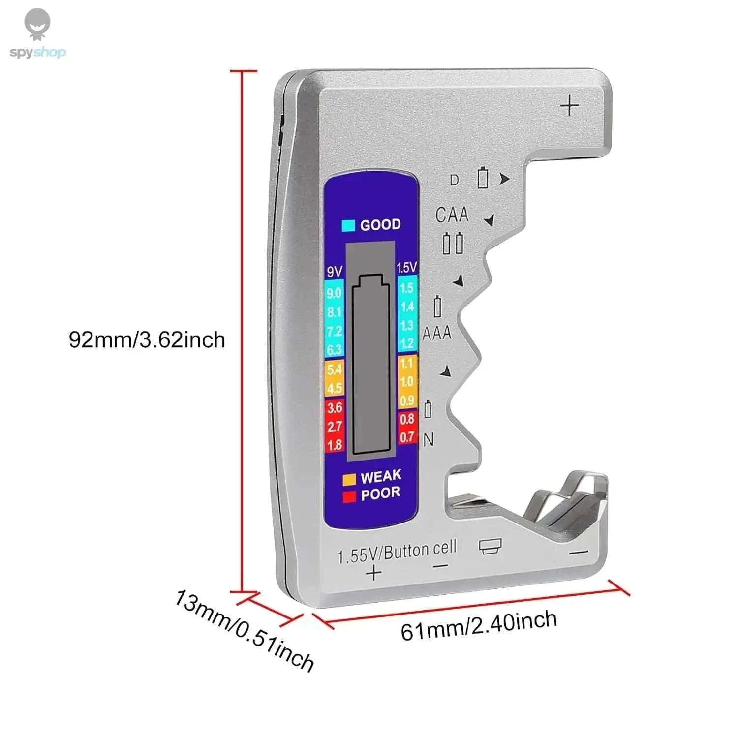 BT-886 Portable Battery Tester for Fast, Accurate Readings-silver