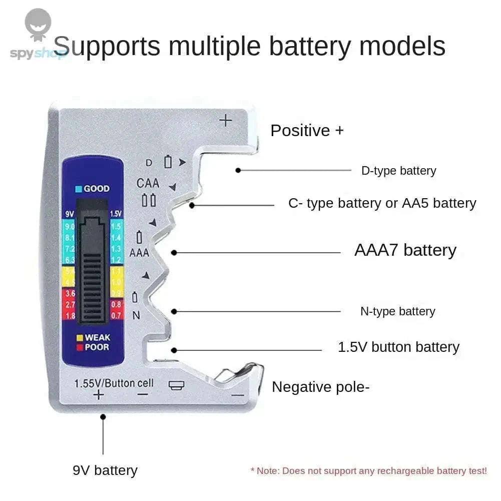 BT-886 Portable Battery Tester for Fast, Accurate Readings-silver