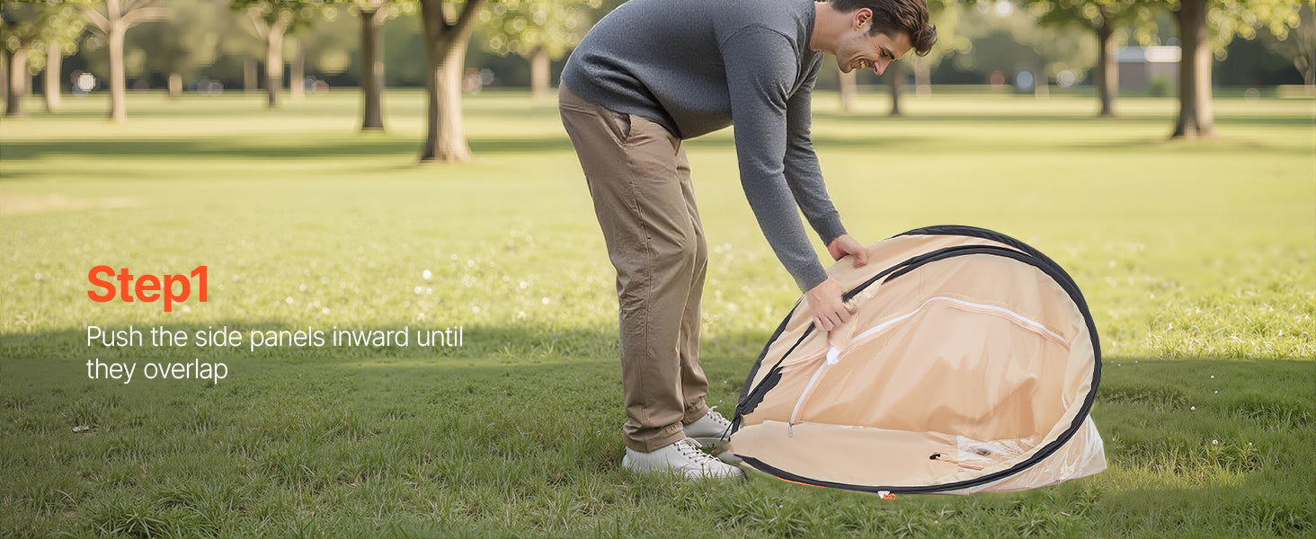 Tente de sport transparente pop-up étanche avec sol et couverture