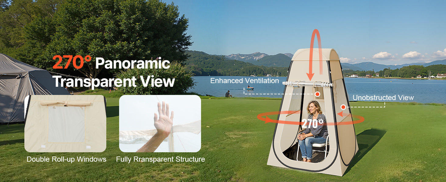 Tente de sport transparente pop-up étanche avec sol et couverture
