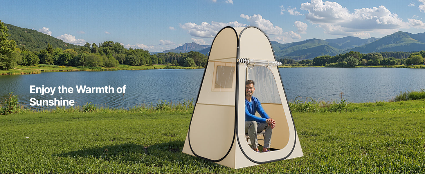 Tente de sport transparente pop-up étanche avec sol et couverture