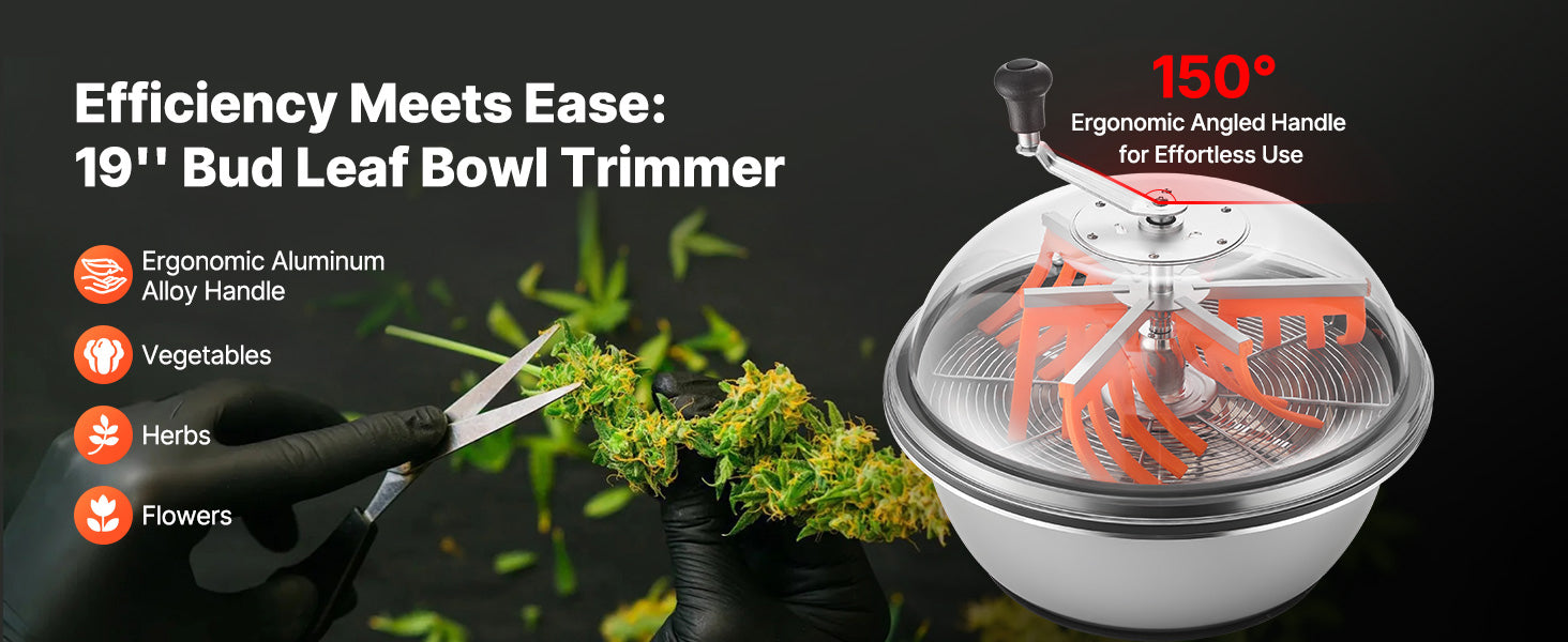 Manual Bud Trimmer with Stainless Steel Blades