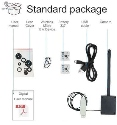 Button Camera with Wireless Headset and SIM Hotspot-Default Title