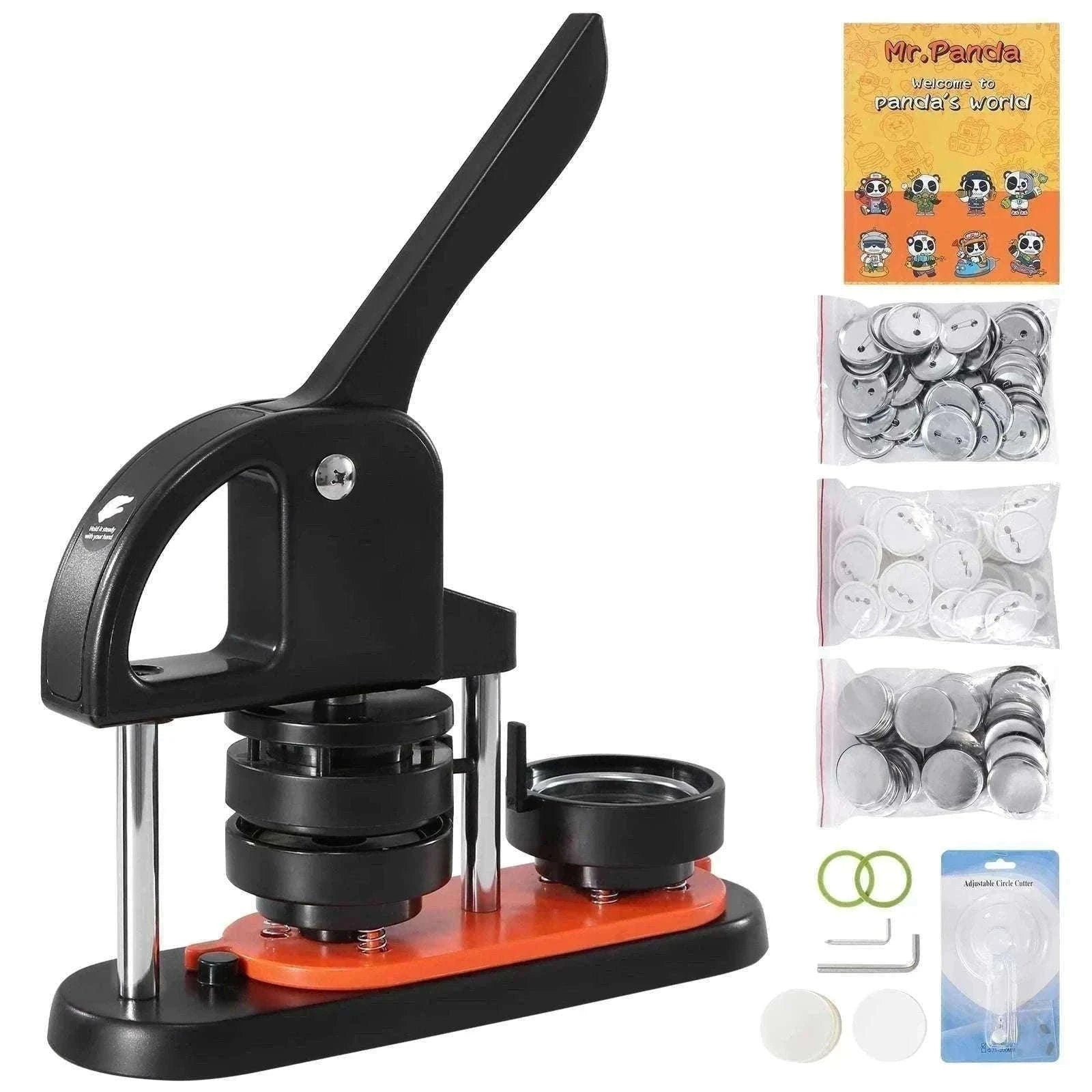 Button Maker Machine Kit with 25/32/58mm Molds & Accessories-JMB-32 500 Buttons / United States