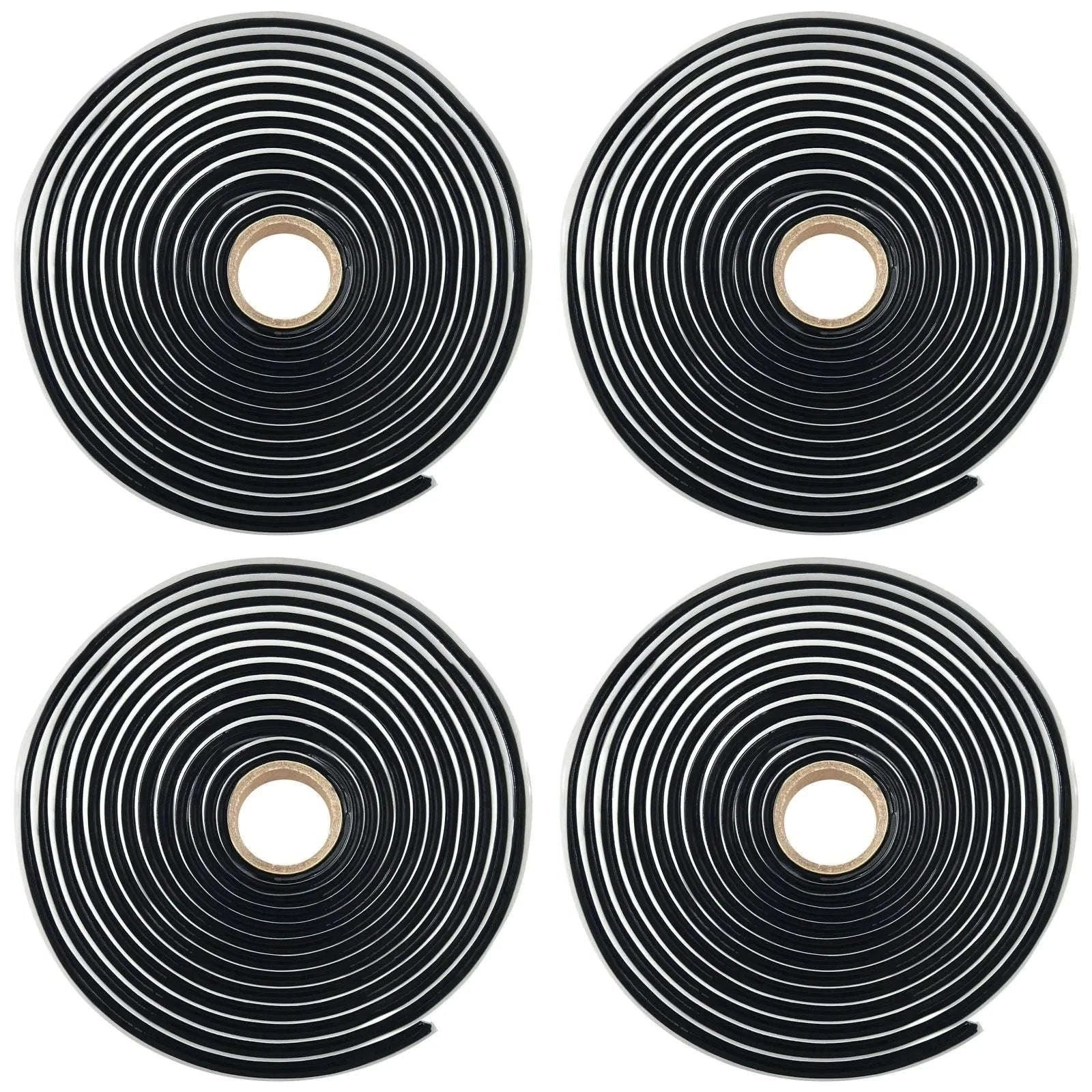 Butyl Rubber Sealant Tape 4m Waterproof Black Adhesive Coil-2PCS