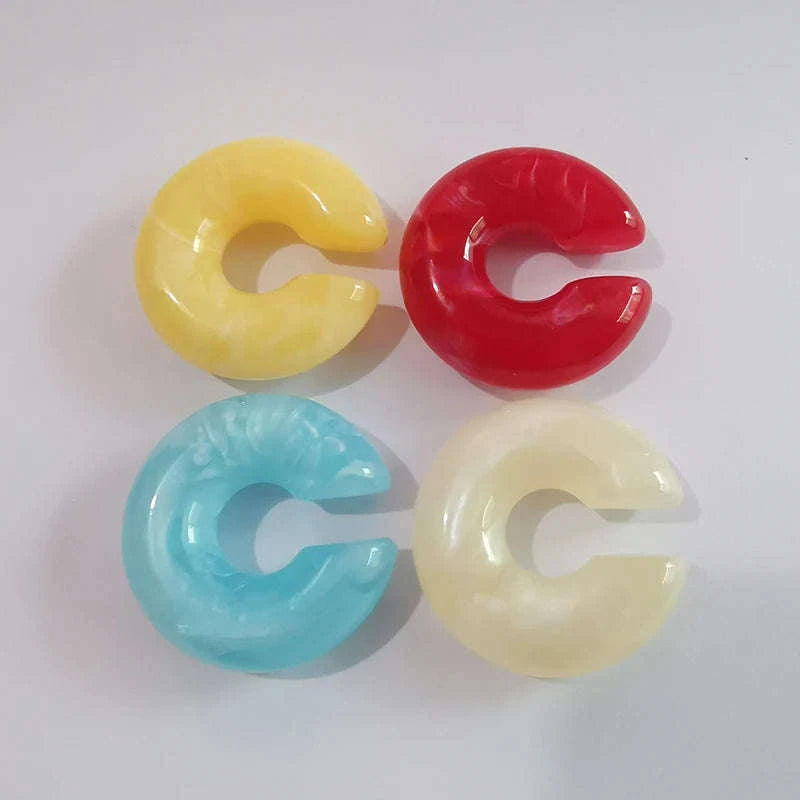 C‑Shaped Acrylic Ear Clips Set-04
