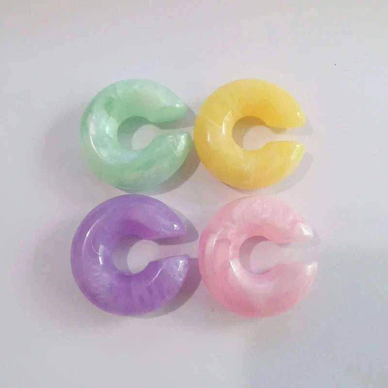 C-Shaped Acrylic Ear Clips Set for Pierced-Ear Style-04