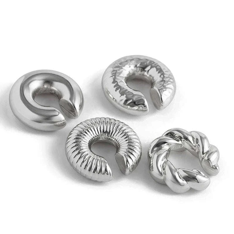 C-Shaped Acrylic Ear Clips Set for Pierced-Ear Style-04
