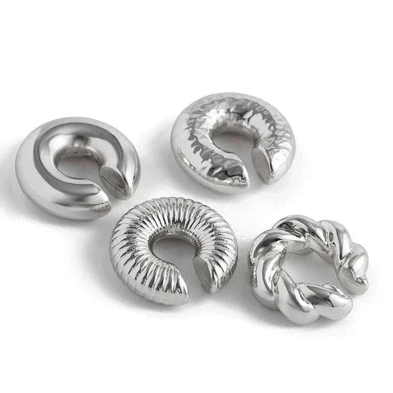 C-Shaped Acrylic Ear Clips Set for Pierced-Ear Style-04
