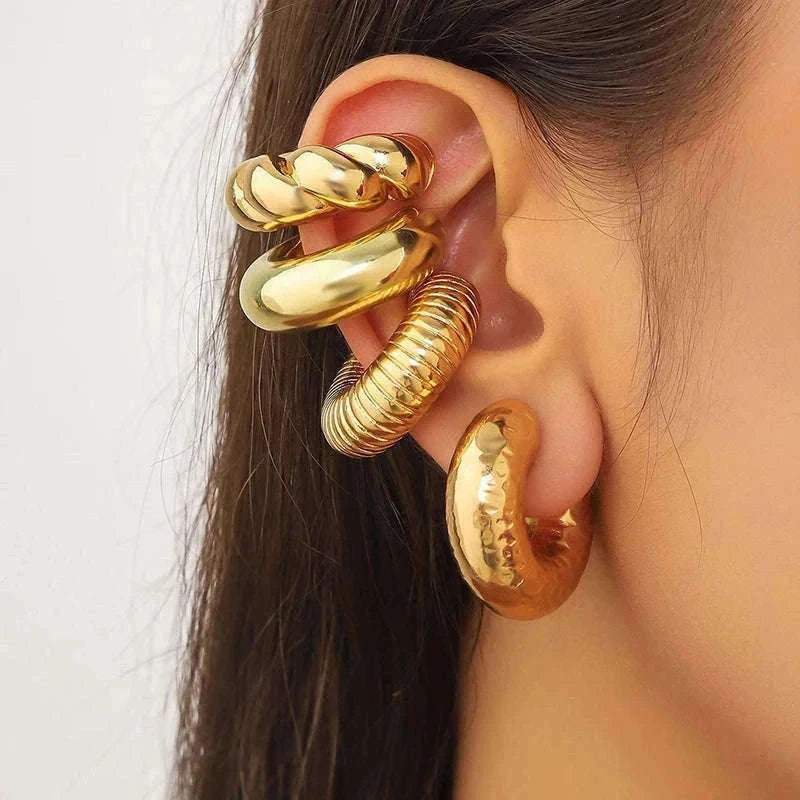 C-Shaped Acrylic Ear Clips Set for Pierced-Ear Style-04