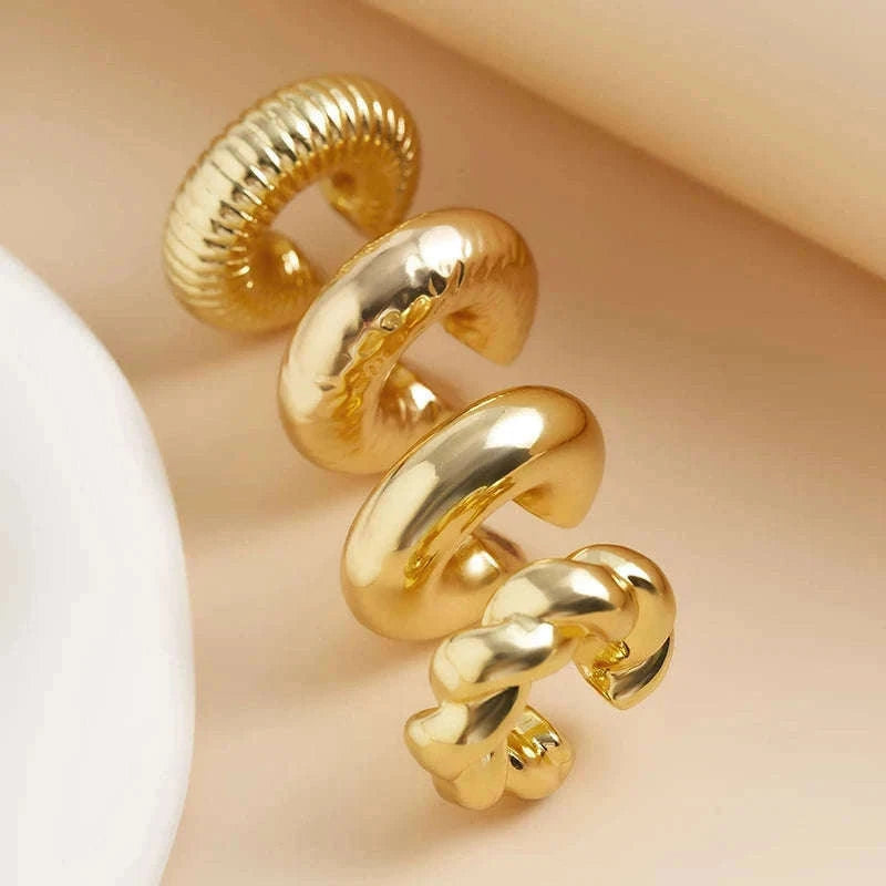 C-Shaped Acrylic Ear Clips Set for Pierced-Ear Style-04