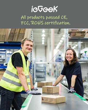 ieGeek 5MP Wireless Outdoor WiFi Surveillance Camera, Solar Camera, 360 Degree Camera, Human PIR Detection, Colour Night Vision