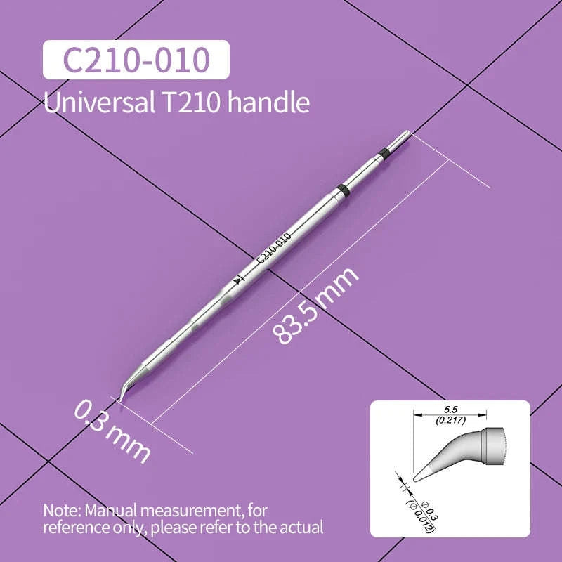 C210 Soldering Tips for T210 Handle – Precision Nozzle Set-C210-108